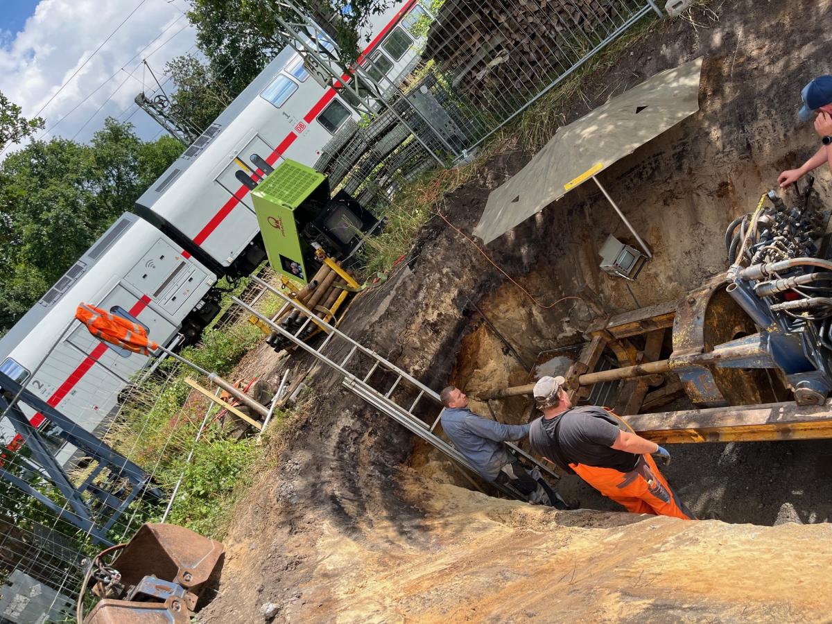 Baustelle Bahngleis