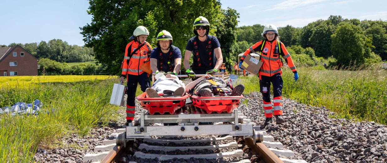 Katastrophenschutzübung 2023 in Bad Iburg