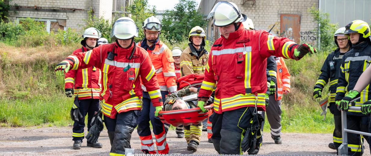 Gemeinsame Übung Kreisfeuerwehr