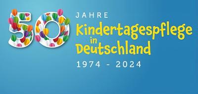 Schriftzug 50 Jahre Kindertagespflege