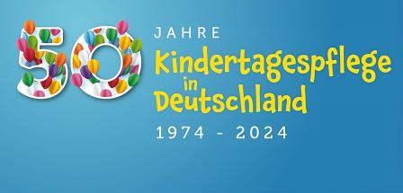 Schriftzug 50 Jahre Kindertagespflege